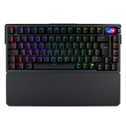 Asus ROG AZOTH Extreme Compact 75% Mechanical RGB Gaming Keyboard, Wireless/Btooth/USB, NX Snow Switches, 8000Hz, OLED Display, Control Knob Asus ROG AZOTH Extreme Compact 75% Mechanical RGB Gaming Keyboard, Wireless/Btooth/USB, NX Snow Switches, 8000Hz, OLED Display, Control Knob